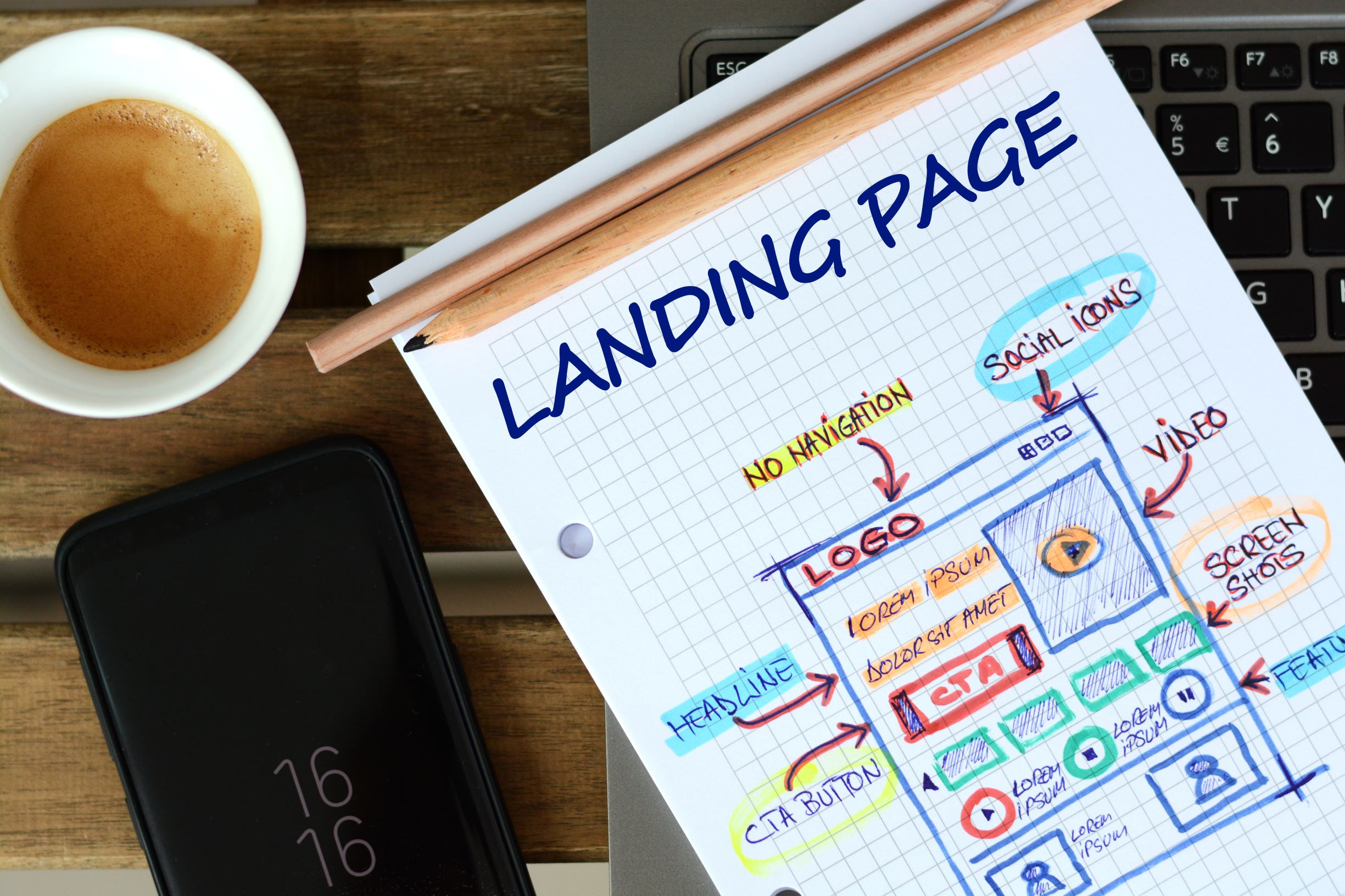 Custom landing pages