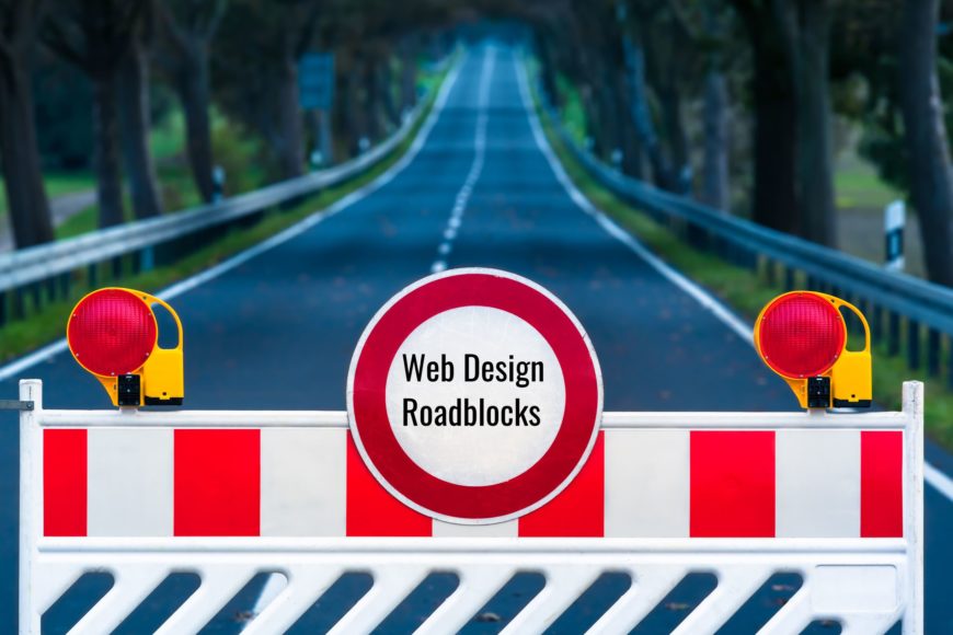 Web design roadblocks