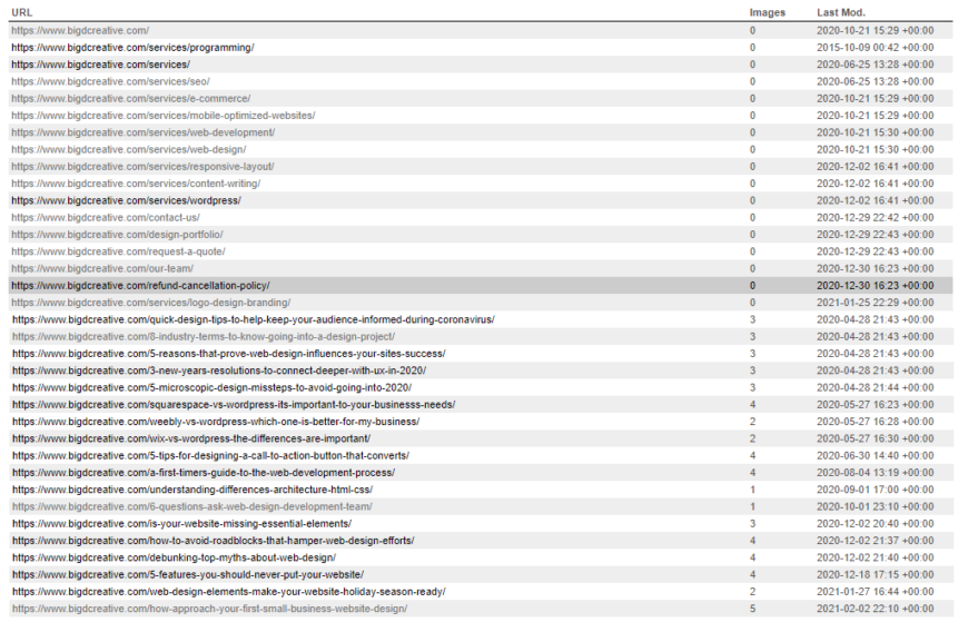 Big D Creative XML Sitemap