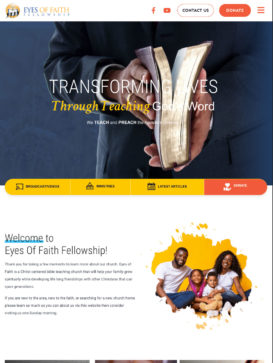 Eyes of Faith Fellowship - Tablet View