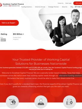 Goodman Capital Finance Home Tablet Image